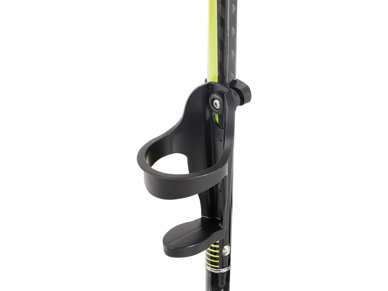 JuCad Flessenhouder gemonteerd op trolleyframe, zwart