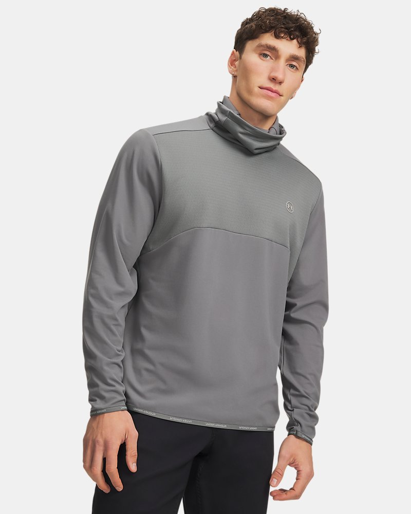 Under Armour Drive Funnel Neck – vooraanzicht, kleigroen